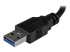 StarTech.com Adaptateur réseau USB 3.0 vers Gigabit Ethernet avec hub USB 3.0 à 2 ports (USB31000S2H) - Gros plan