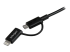 StarTech.com Câble Lightning 8 broches ou Micro USB vers USB de 1 m - Gros plan