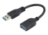 StarTech.com Câble d'extension USB 3.0 de 15cm - Angle droit