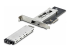 StarTech.com Adaptateur SSD M.2 NVMe vers PCIe x4 avec Plateau pour PCIe - Angle gauche
