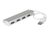 StarTech.com Hub USB 3.0 compact à 4 ports avec câble intégré - Angle gauche
