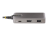 StarTech.com USB-C Multiport Adapter, 4K 60Hz HDMI, HDR, 3-Port USB Hub, 100W Power Delivery Pass-Through, USB Type C Mini Docking Station, Certified Works with Chromebook - Gros plan