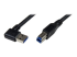StarTech.com Câble USB 3.0 SuperSpeed A vers B coudé à angle droit de 90° 1 m - Front