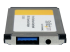 StarTech.com Carte Adaptateur ExpressCard vers 1 Port USB 3.0 avec Support UASP - Côté gauche