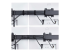 StarTech.com Crossbar Triple Monitor Desk Mount, VESA 75x75/100x100 kit de montage - Gros plan