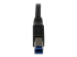 StarTech.com Câble USB 3.0 SuperSpeed A vers B coudé à angle droit de 90° 1 m - Gros plan
