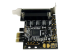 StarTech.com Carte PCI Express avec 4 Ports DB-9 RS232 - Angle droit