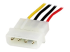 StarTech.com Câble d'Extension Alimentation Molex LP4 30 cm - Angle droit