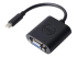 Dell Mini DisplayPort to VGA Adapter - Angle droit