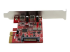 StarTech.com Carte PCI Express USB 3.1 à 2 ports USB-C - Angle droit