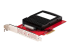 StarTech.com U.3 to PCIe Adapter Card, PCIe 4.0 x4 Adapter For 2.5" U.3 NVMe SSDs, SFF-TA-1001 PCI Express Add-in Card for Desktops/Servers, TAA Compliant - Angle gauche