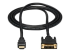 StarTech.com Câble HDMI vers DVI de 1,8 m, câble d'affichage DVI-D vers HDMI (1920 x 1200p), noir, adaptateur de câble HDMI mâle vers DVI-D mâle 19 broches, câble de moniteur numérique, M/M, lien unique - Front