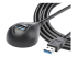 StarTech.com Câble d'extension SuperSpeed USB 3.0 de 1,5m - Angle droit