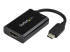 StarTech.com Adaptateur vidéo USB-C vers HDMI avec USB Power Delivery - Angle gauche