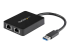 StarTech.com Adaptateur réseau USB 3.0 vers 2 ports Gigabit Ethernet - Angle gauche