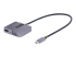 StarTech.com Adaptateur USB C vers HDMI VGA, 4K60Hz, 3.5mm Audio, 100W PD - Angle gauche
