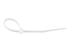 StarTech.com 10cm(4") Cable Ties, 2mm(1/16") wide, 22mm(7/8") Bundle Diameter, 8kg(18lb) Tensile Strength, Nylon Self Locking Zip Ties with Curved Tip, 94V-2/UL Listed, 100 Pack, White - Top