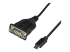 StarTech.com Câble adaptateur USB-C vers série - Angle gauche