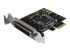 StarTech.com Carte PCI Express avec 4 Ports DB-9 RS232 - Angle gauche