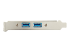 StarTech.com Câble adaptateur USB 3.0 IDC 20 broches vers plaque à 2 ports USB A encastrés - Gros plan