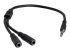 StarTech.com Adaptateur casque avec prises écouteur / microphone séparées - Angle gauche