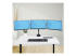 StarTech.com Triple Monitor Desk Mount For Up To Three 27in Screens, VESA 75x75/100x100, Tool-Less Arm Adjustments, C-Clamp/Grommet Mount, Spring-Assisted Arms kit de montage - Front