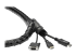StarTech.com Gaine spirale range-câble en noir - Gros plan