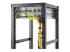 StarTech.com Anneau Métallique Gestion de Câbles Vertical pour Racks de Serveur 1U - Angle droit