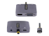 StarTech.com Adaptateur USB C vers HDMI VGA, 4K60Hz, 3.5mm Audio, 100W PD - Gros plan