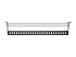 StarTech.com 1U Rack Mountable Cable Lacing Bar w/Adjustable Depth, Cable Support Guide For Organized 19" Racks/Cabinets, Horizontal Cable Guide For Patch Panels/Switches/PDUs - Top