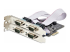 StarTech.com Carte Série PCIe à 4 Ports, Carte 4 Ports RS232/RS422/RS485 - Angle gauche