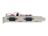 StarTech.com Carte PCI Express avec 4 Ports DB-9 RS232 - Côté gauche