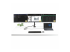 StarTech.com Adaptateur USB-C Triple Écrans Multiport, HDMI/DP, Hub USB - Front