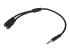 StarTech.com Câble répartiteur stéréo Slim - Mâle 3,5 mm vers 2 femelles 3,5 mm - Angle droit