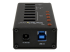 StarTech.com Hub USB 3.0 Alimenté de 4 ports avec Station de Recharge de 3 ports USB (2 x 1A, 1 x 2A) - Retour