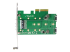 StarTech.com Adaptateur SSD M.2 NGFF à 3 ports - Dessous