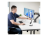 StarTech.com Desk Mount Dual Monitor Arm w/ Crossbar, Up To 27" Displays kit de montage - Angle droit