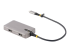 StarTech.com USB-C Multiport Adapter, 4K 60Hz HDMI, HDR, 3-Port USB Hub, 100W Power Delivery Pass-Through, USB Type C Mini Docking Station, Certified Works with Chromebook - Angle droit