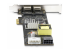 StarTech.com 2-Port 2.5Gbps PoE Network Card, Intel I225-V, 802.3af/at - Côté droit