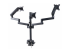 StarTech.com Triple Monitor Desk Mount For Up To Three 27in Screens, VESA 75x75/100x100, Tool-Less Arm Adjustments, C-Clamp/Grommet Mount, Spring-Assisted Arms kit de montage - Retour