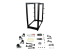 StarTech.com Rack de serveur réglable à cadre ouvert 25U 4 montants - Front