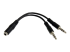 StarTech.com Câble séparateur de casque 4 broches de 3,5 mm vers 2 x 3 broches de 3,5 mm - Front