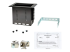 StarTech.com Single-Module Conference Table Connectivity Box-Customizable - Angle droit