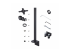 StarTech.com Desk Mount For 2x Vertically Stacked Monitors, Dual 49", TAA kit de montage - Front
