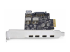StarTech.com Carte PCIe USB à 5 Ports, USB 3.2 10Gbps, 4x USB-C/1x USB-A - Gros plan