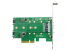 StarTech.com Adaptateur SSD M.2 NGFF à 3 ports - Dessous