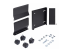 StarTech.com Computer Tower Cart Rolling CPU Caddy w/ Wheels, Adjustable chariot - Angle droit