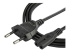 StarTech.com Câble d'Alimentation pour PC, 3m - Angle droit