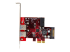 StarTech.com Carte contrôleur PCI Express à 4 ports USB 3.0 - Front