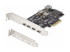 StarTech.com Carte PCIe USB à 5 Ports, USB 3.2 10Gbps, 4x USB-C/1x USB-A - Angle droit